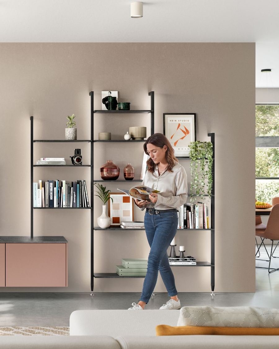 Bibliothèque & vitrines